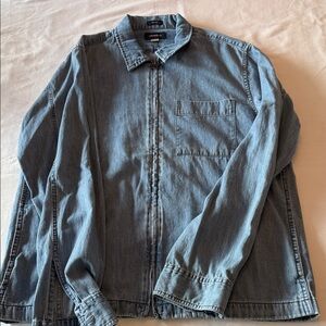 J. Crew Light Blue Denim Shirt Jacket